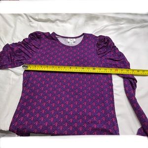 Blouse - Cinch long sleeve floral top - Colorful planet